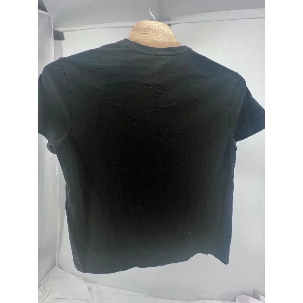 Polo Ralph Lauren Mens Classic Fit V-Neck T-Shirt Black Red Pony‎ Logo Large